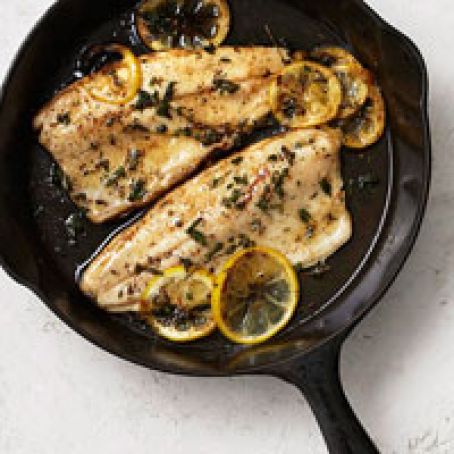 Trout with Butter, Lemon, & Herbs
