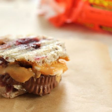 Peanut Butter Cup Panini Bites