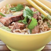Ginger Beef and Ramen Noodle Soup