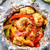 Shrimp & Mexican Corn Foil Packets (Elotes)