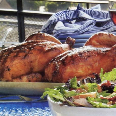 HOISIN BARBECUED CHICKEN WITH GINGER GREEN ONION SAUCE