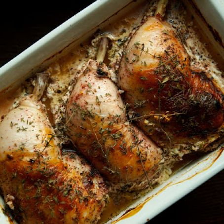 Oven Braised Buttermilk Chicken with Za'atar