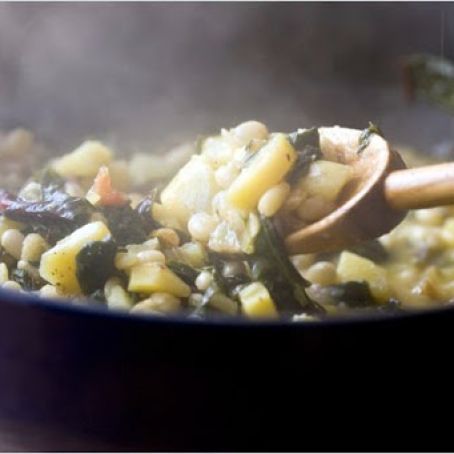 RED CHARD, POTATO & WHITE BEAN RAGOUT