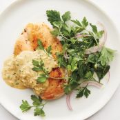 Sauteed Chicken in Mustard and Herb Sauce