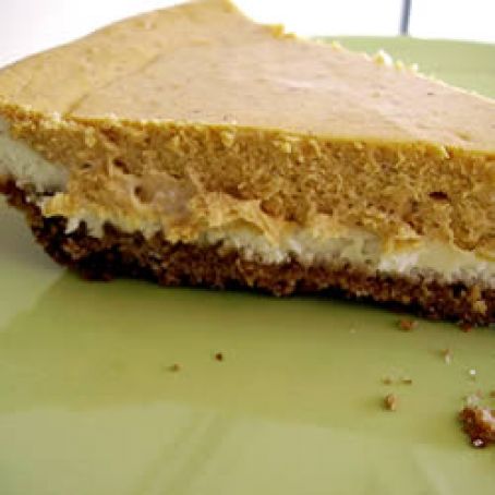 Double Layer Pumpkin Cheesecake