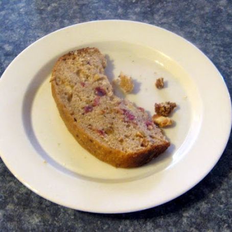 Bread Machine Banana Cranberry Bread