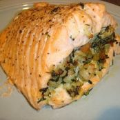 Seafood Stuffed Salmon