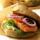 BLACKENED SALMON PO BOY