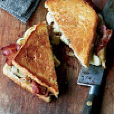 Cheese-and-Bacon Sandwiches with Cheese Curds