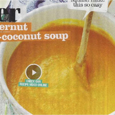 Butternut squash-coconut soup