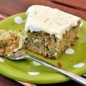 Zucchini Cake with Lime Cream Cheese Frosting