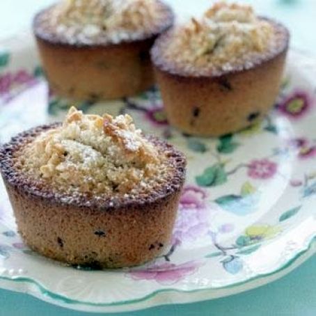 Choc Chip Friands with Cinnamon and Almonds