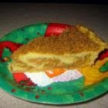 Warm Apple Buttermilk Custard Pie