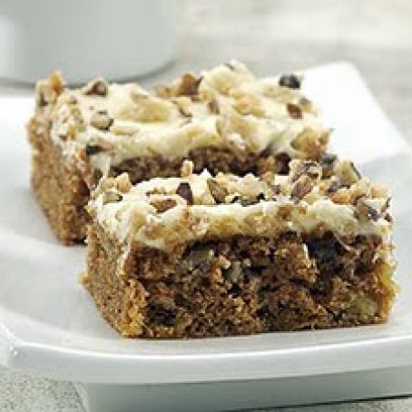 Pumpkin Cake Bars with Cream Cheese Frosting
