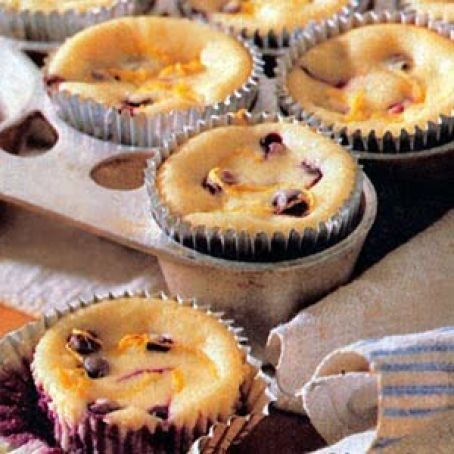 Cheesecake Cupcakes with Blueberries