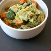 Artichoke Pesto Spaghetti Squash