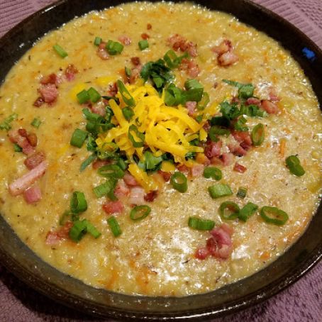 Paleo One Pot Cauliflower Chowder