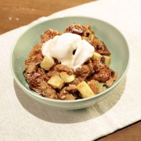 Warm Apple Cinnamon Breakfast Bread Pudding JOSH CAPON