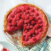 Raspberry Ice Cream Pie