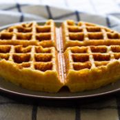 GF - Cornbread Waffles w/Berry Topping