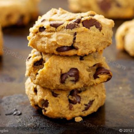 Peanut Butter, Chocolate Chip and Chickpea Cookies