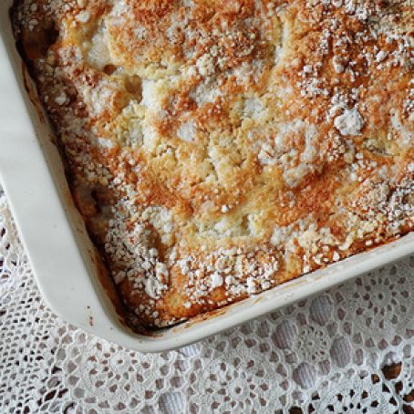 Peach Cobbler, 3 Ingredient French Vanilla