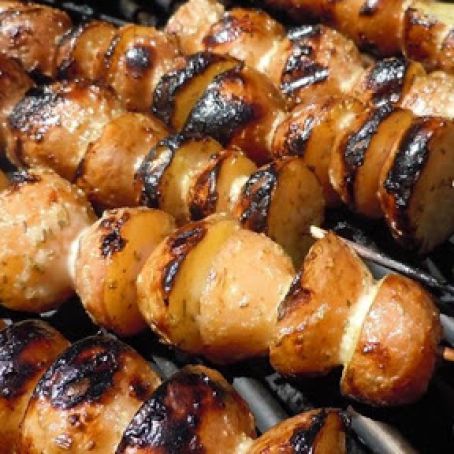 Skewered Grilled Potatoes