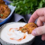 CRISPY CHICKEN TENDERS WITH GARLIC CHILI DIP