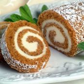 Pumpkin Cake Roll & Cream Cheese Frosting