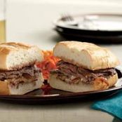Meals (French Onion Dip Steak Sandwiches with Carrot-Broccoli Slaw)