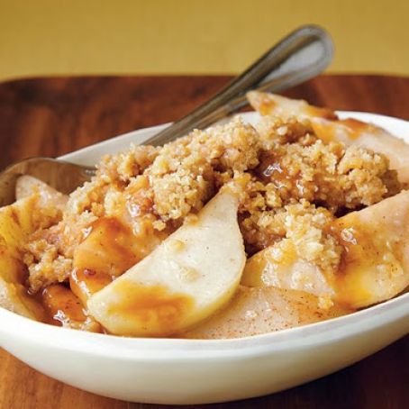 Caramel Pear Crumble