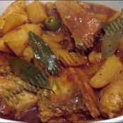 Pollo en Fricasé -Guisado