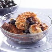 Creamy Blueberry Bread Pudding