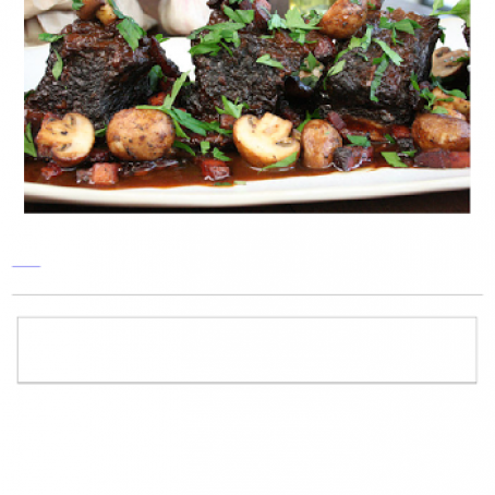 Slow Cooked Beef Short Ribs