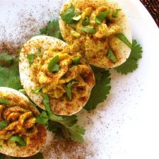 Avocado & Chipotle Deviled Eggs