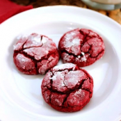 Easy Red Velvet Crinkle Cookies
