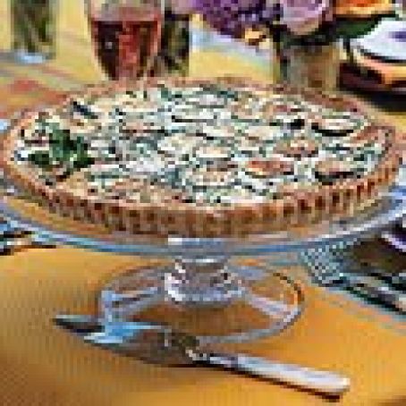 Zucchini, Sun-Dried Tomato, and Mozarella Tart