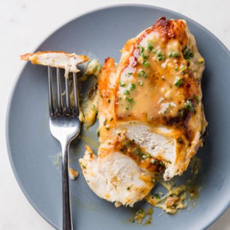 Stovetop Roasted Chicken with Lemon Herb Sauce