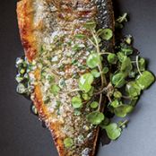 TROUT-Trout with Preserved Lemon Vinaigrette