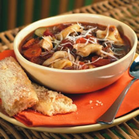 Italian Sausage Soup with Tortellini