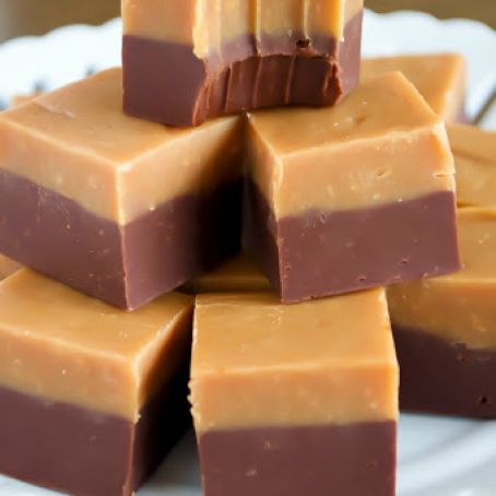 Chocolate Peanut Butter Double Decker Fudge