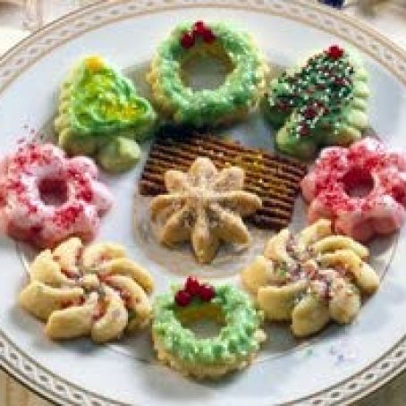 Holiday Spritz Cookies