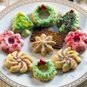 Holiday Spritz Cookies