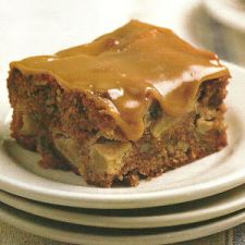 Dutch Apple Cake with Caramel Glaze