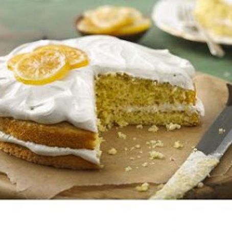 Lemon Cake with Irish Breakfast Tea Frosting