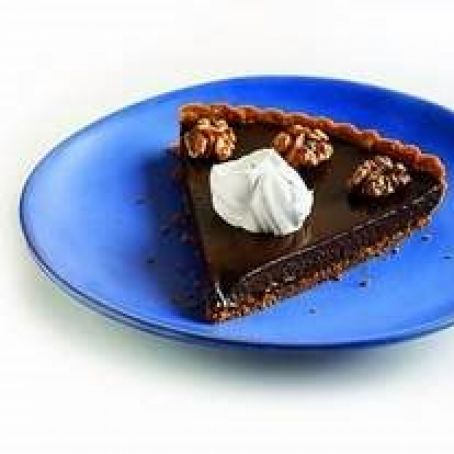 Chocolate-Walnut Shortbread Tart