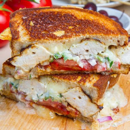 Chicken Gyro Grilled Cheese