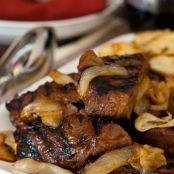 Steak Tips with Caramelized Onions