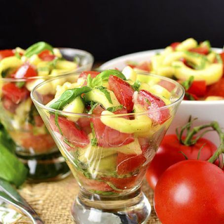Cucumber and Tomato Salad with Best Ever Italian Vinaigrette