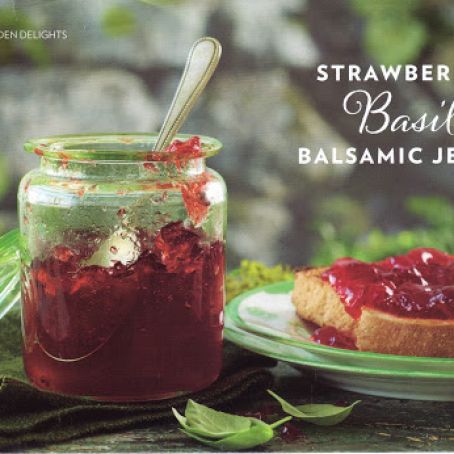 Strawberry Basil Balsamic Jelly